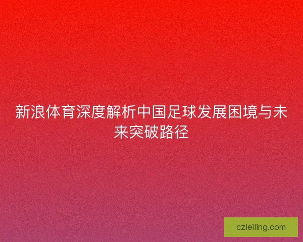 新浪体育深度解析中国足球发展困境与未来突破路径